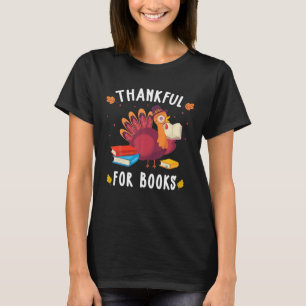 T-shirt Drôle Merci Pour Les Livres Costume Thanksgiving