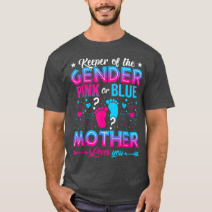 T-shirt Drôle Mère Rose Ou Bleue Vous Aime Révéler Le Sexe