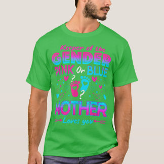 T-shirt Drôle Mère Rose Ou Bleue Vous Aime Révéler Le Sexe