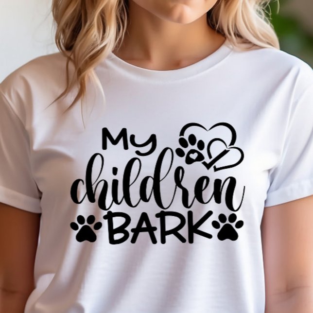 T-shirt Drôle Mes enfants aboient (Créateur téléchargé)
