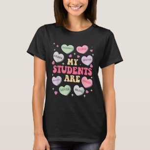 T-shirt Drôle Mes Étudiants Sont Assez Amical Coeur De Bon