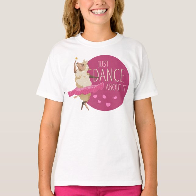 T-shirt Drôle Message - Juste Danse À Propos 1 (Devant)