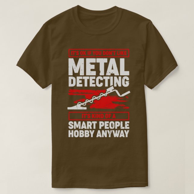T-shirt Drôle Metal Détection Detectorist Cadeau (Design devant)