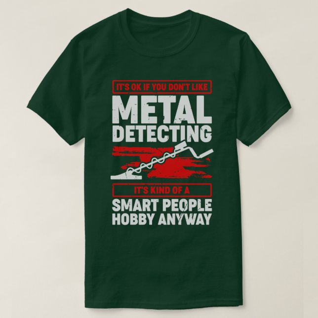 T-shirt Drôle Metal Détection Detectorist Cadeau (Design devant)