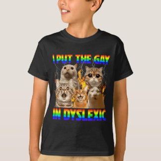 T-shirt Drôle mets le gay dans la sensibilisation à la dys