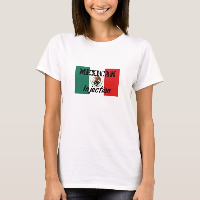 T-Shirt Drôle Mexicain par Injection (Devant)