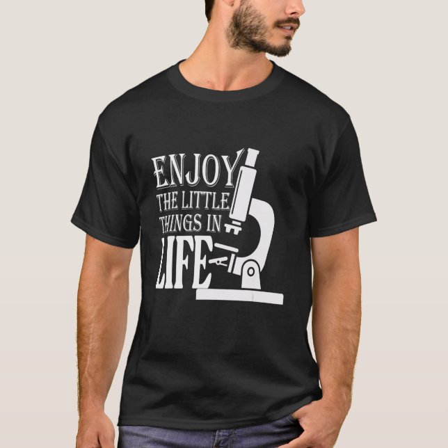 T-shirt Drôle MICROSCOPE MICROBIOLOGISTES BIOLOGIE NERD SC (Devant)