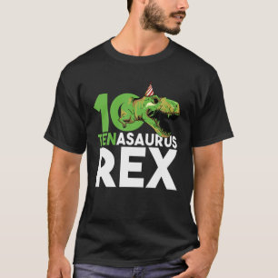 T-shirt Drôle mignon 10e Anniversaire Tenasaurus Vieux Rex