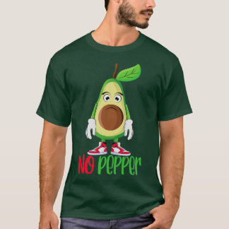 T-shirt Drôle mignon Avocado Guacamole Pas de poivre