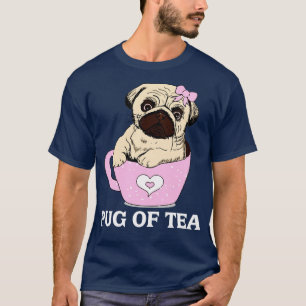 T-shirt Drôle mignon Carlin Amoureux des chiens chien race