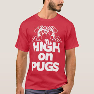 T-shirt Drôle mignon Carlin Anti-Drogue Slogan Cadeau Pour