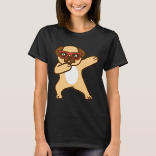 T-shirt Drôle mignon Carlin Chien Dabbing Vêtement Essenti