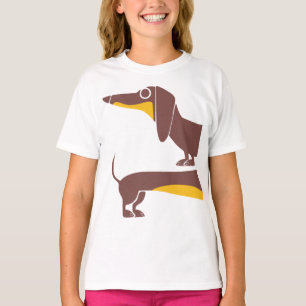 T-shirt Drôle mignon dachshund pour parent chien long
