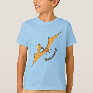 T-shirt Drôle mignon dessin animé de pterodactyle volant o