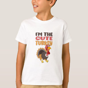 T-shirt Drôle mignon Famille Turquie qui correspond Thanks
