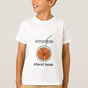 T-shirt Drôle mignon Lemonade Stand Boss Jaune