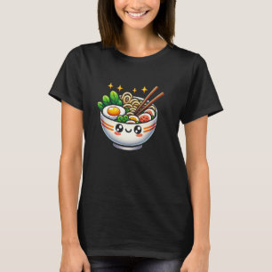 T-shirt Drôle Mignon Nouilles Ramen Nourriture Japonaise A