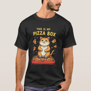 T-shirt Drôle Mignon Pizza Chat Paresseux Foodie Humour Ch