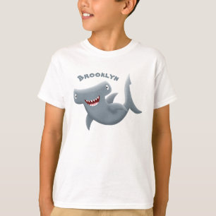 T-shirt Drôle mignon requin marteau dessin animé