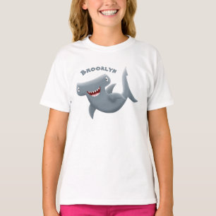 T-shirt Drôle mignon requin marteau dessin animé