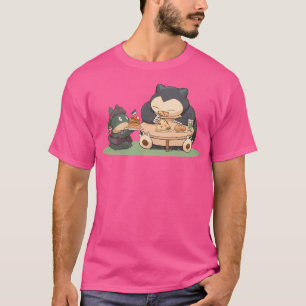 T-shirt Drôle mignon Snorlax Cartoon Anime mèmes