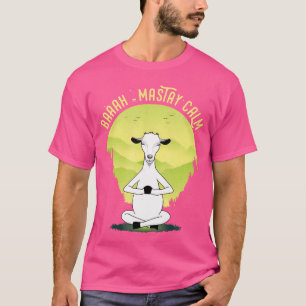 T-shirt Drôle mignon Yoga Lotus Pose Baaah-Ma Rester Chèvr