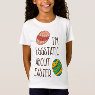 T-Shirt Drôle Mignonne Citation Humoristique Pâques Eggsta