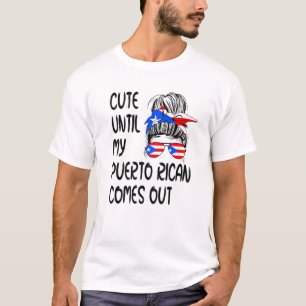 T-shirt Drôle Mignonne Jusqu'À Ce Que Mon Portoricain So