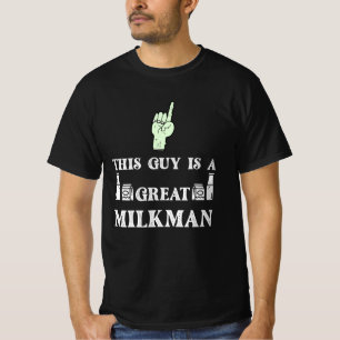 T-shirt Drôle Milk man Farmer idées cadeaux pour papa et m