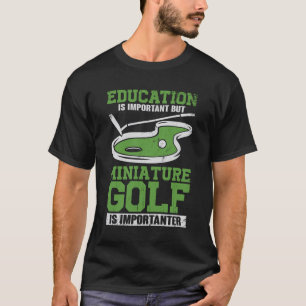 T-shirt Drôle Miniature Crazy Golf Player Cadeau