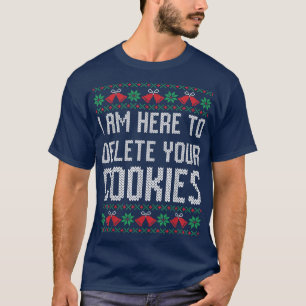 T-shirt Drôle moche pull de Noël ordinateur geek Noël