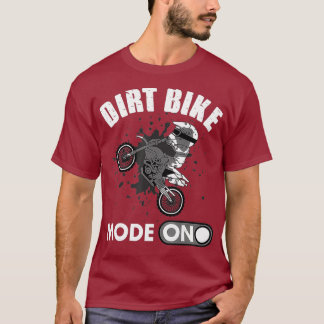 T-shirt Drôle Mode Vélo Dirt Sur Cadeau Pour Motocross Rid