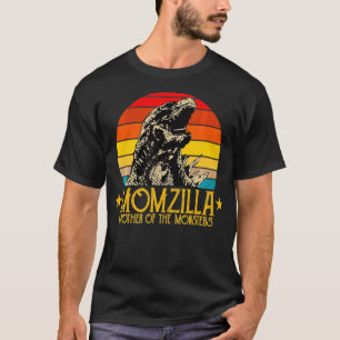 T-shirt Drôle Momzilla Momster Retro Journée vintage de la