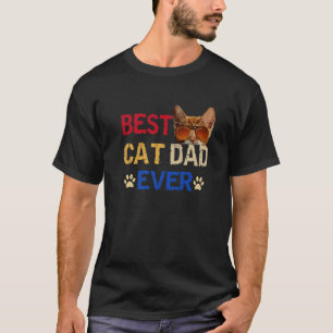 T-shirt Drôle Mon Chat-Kute Meilleur Chat Papa Jamais