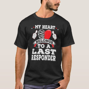 T-shirt Drôle Mon Coeur Appartient À Un Dernier Répondeur