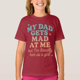 T-shirt Drôle Mon Père Se Fait Mal À Mon Citation