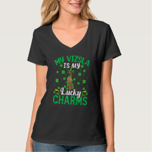 T-shirt Drôle Mon Vizsla Est Mon Lucky Charms Vizsla St Pa
