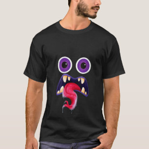 T-shirt Drôle Monster Face Hommes Costume femme Halloween