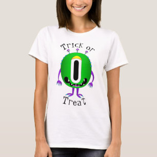 T-shirt Drôle, Monstre de Dessin Animé, Halloween "Des fri