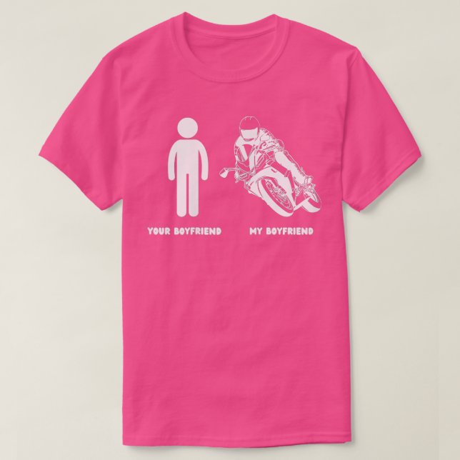 T-shirt Drôle Moto Rider Mon ami Moto Bikers Gi (Design devant)
