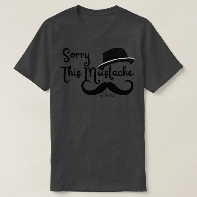 T-shirt Drôle moustache citation cool 4 (Design devant)