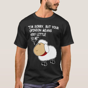 T-shirt Drôle Mouton animal d'anniversaire avis bande dess