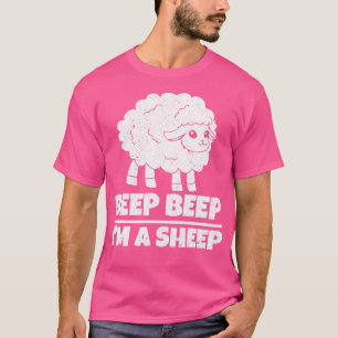 T-shirt Drôle Mouton Fermier Béep Béep Je Suis Un Mouton