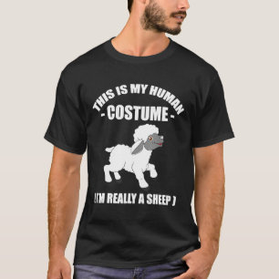 T-shirt Drôle Mouton Halloween Costume Tee Hommes Femmes g