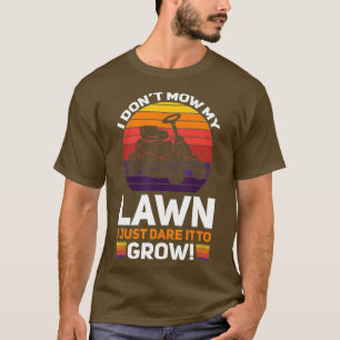 T-shirt Drôle Mowing Lawn Bière Papa Landscaping Odeur