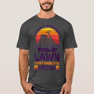 T-shirt Drôle Mowing Lawn Bière Papa Landscaping Oser It