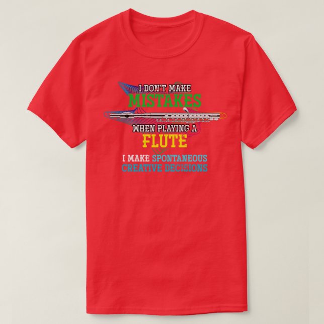 T-shirt Drôle musicien Citation Flutist Flûte (Design devant)