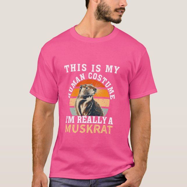 T-shirt Drôle Muskrat Citation Cool Muskrat Hommes Femmes  (Devant)