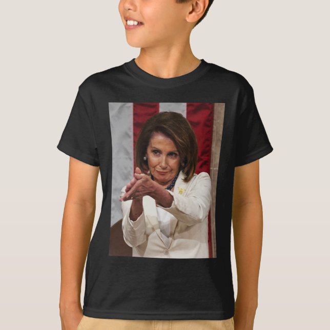 T-shirt Drôle Nancy Pelosi Clap Back Anti Trump meme Tee (Devant)