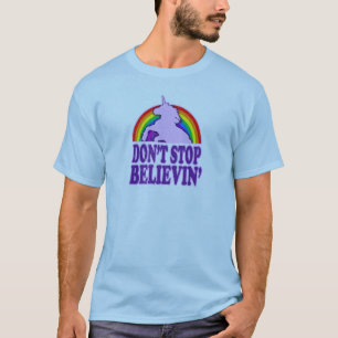 T-shirt Drôle n'arrête pas la licorne de Believin